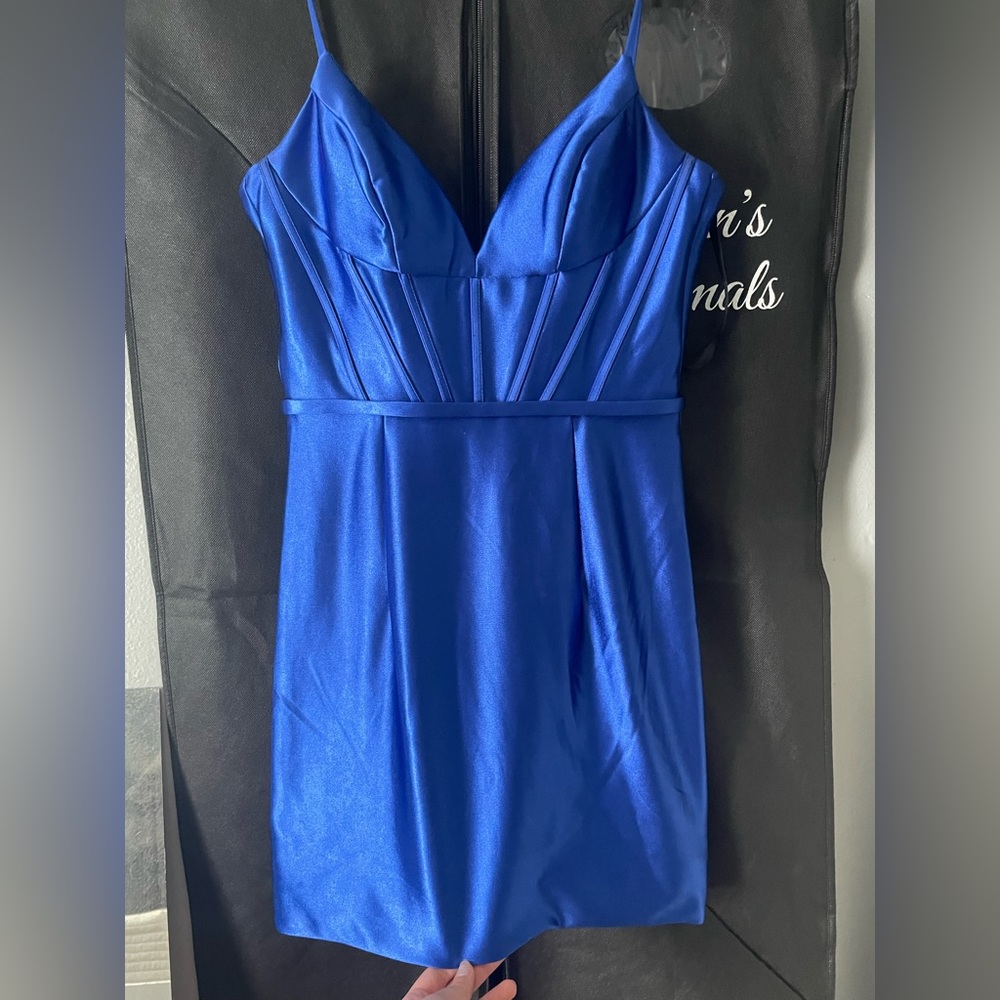 Sherri Hill Formal Mini Dress l Size 0 l Navy